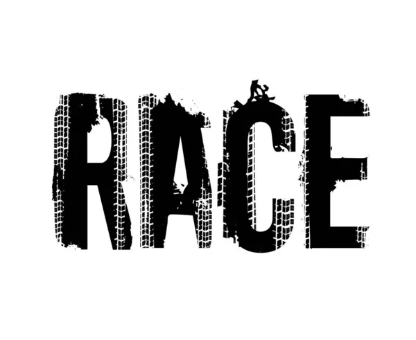 Race Offroad Grunge Schriftzug — Stockvektor