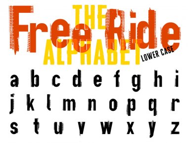 Offroad Lettering Free Ride clipart