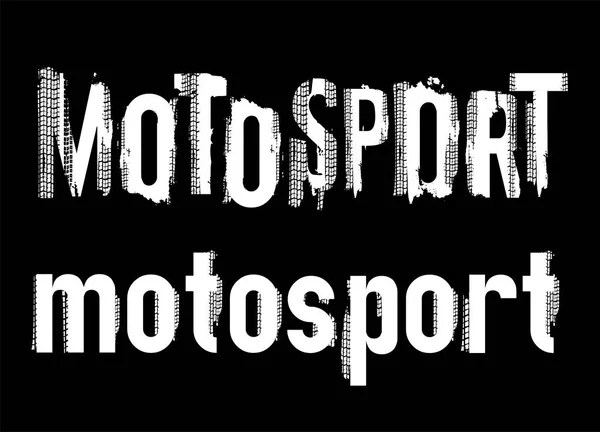 Lettere grunge motosport off-Road — Vettoriale Stock