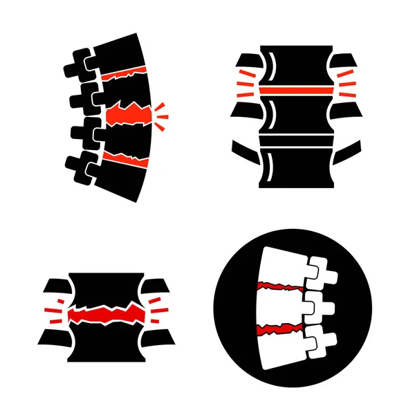 Icono de osteoartritis de columna — Archivo Imágenes Vectoriales