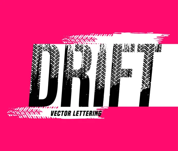 Off-Road grunge drift belettering — Stockvector