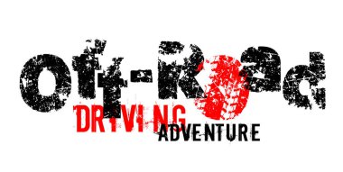 Benzersiz off-Road grunge yazı