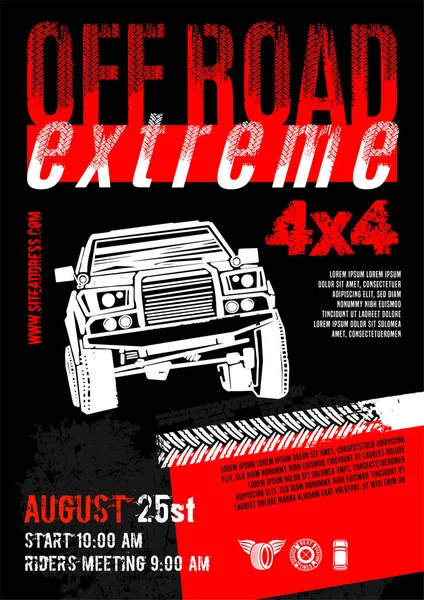 Offroad Extremposter-10 — Stockvektor