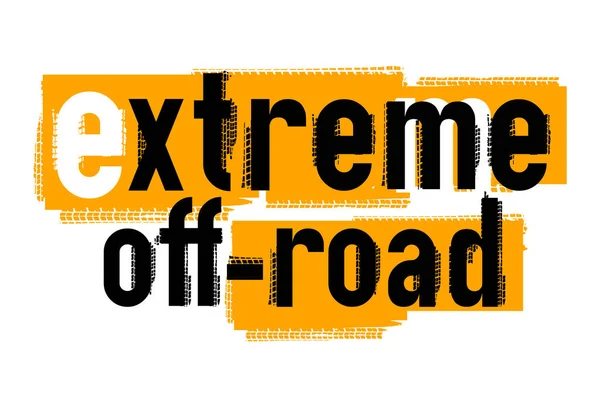 Letras grunge extremas Off-Road — Archivo Imágenes Vectoriales