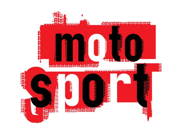 Lettere grunge motosport off-Road — Vettoriale Stock