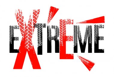 Extreme Off-Road grunge yazı