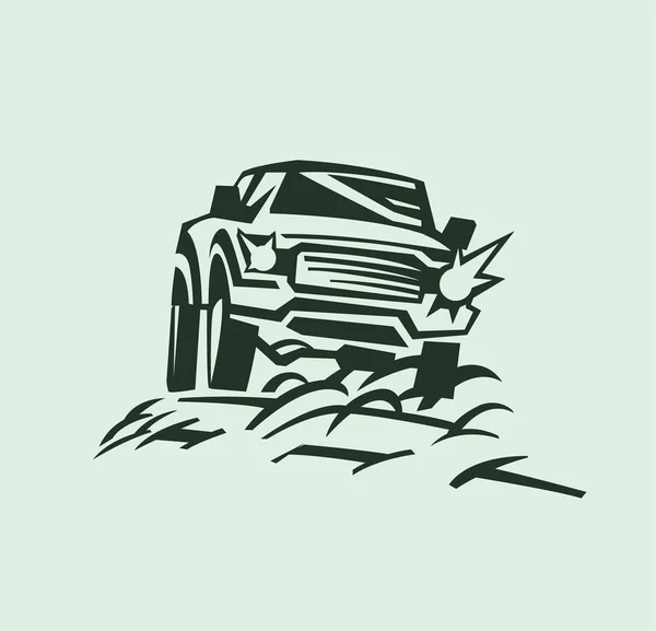 Off-road car graphics — Stock Vector