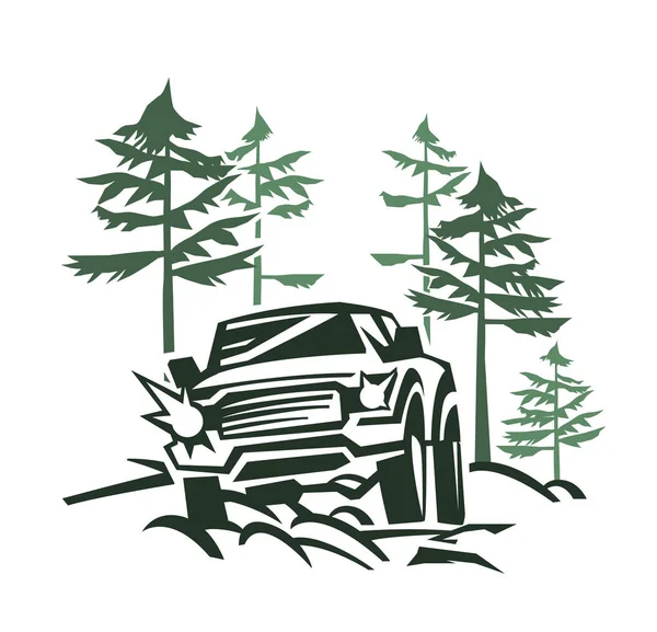 Off-road logo öğesi — Stok Vektör