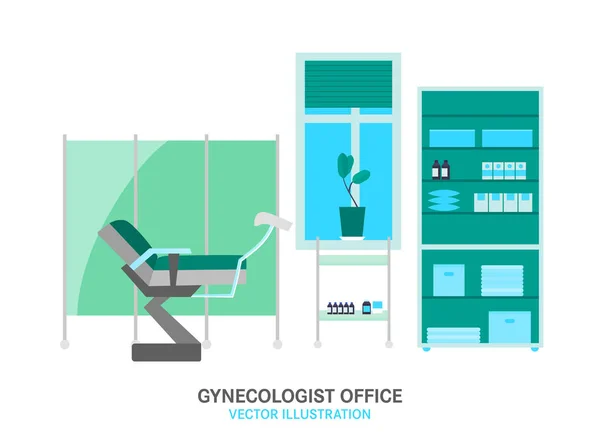 Gynecologist office image — Stock Vector