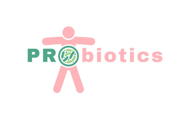 Lactobacillus Probiotics Типографическая икона
