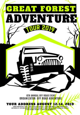 Motor sporları etkinlik afişi