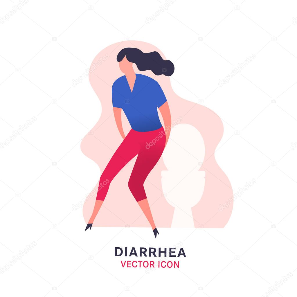Diarrhea Vector Icon