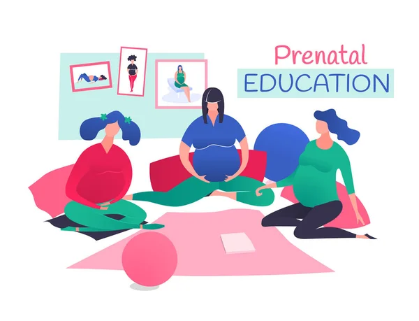 Image des classes prénatales — Image vectorielle