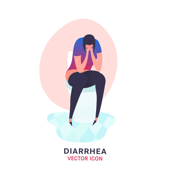 Векторная икона диареи

