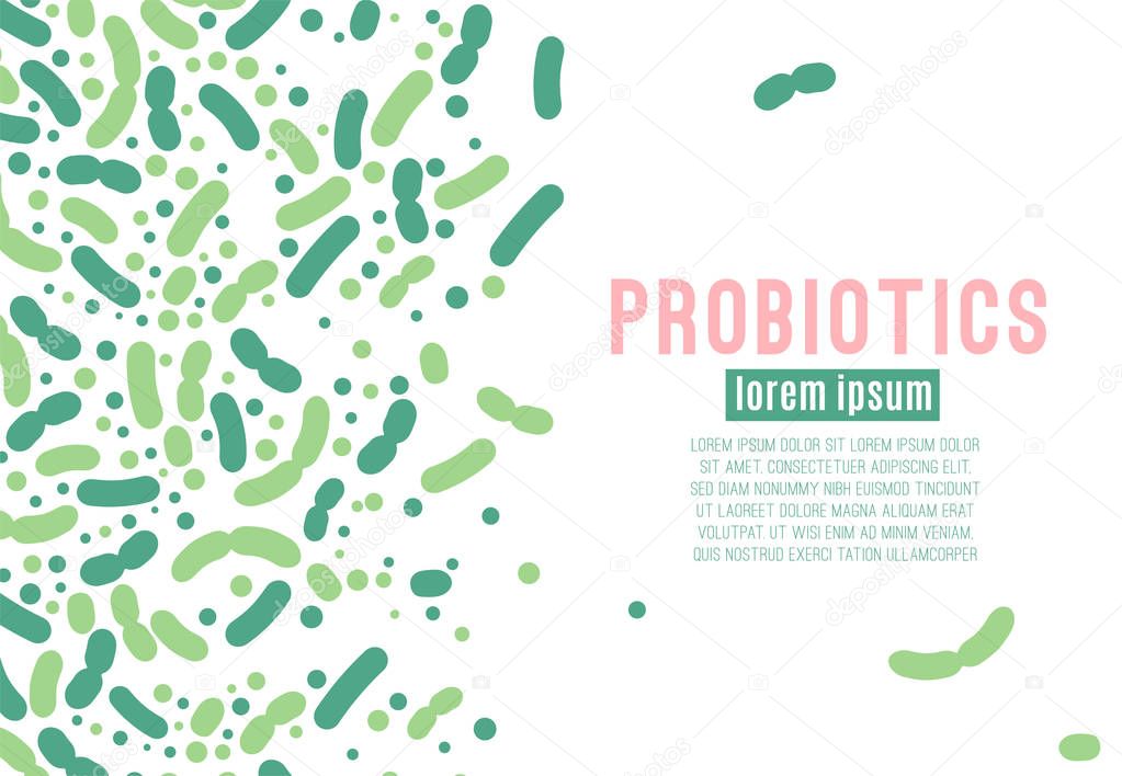 Probiotics vector poster