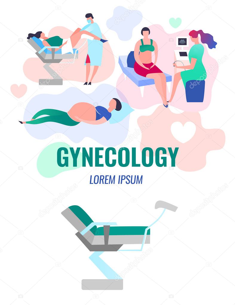 Gynecology vector illustration