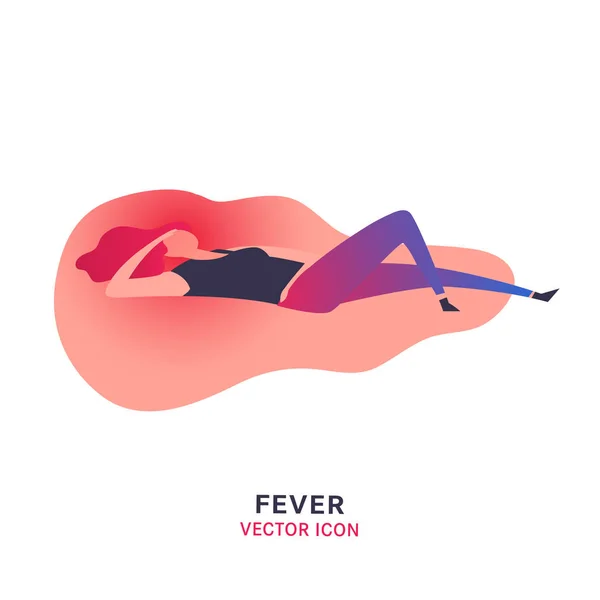 Fiebre vector icono — Vector de stock