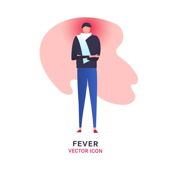 Feber vektor ikon — Stock vektor