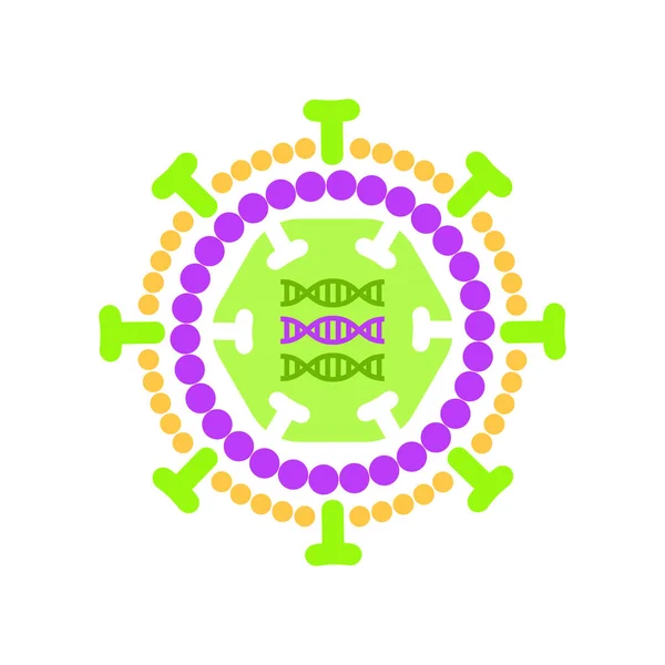 Rotavirus vector pictogram — Stockvector