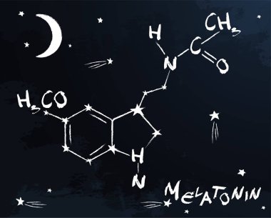Melatonin molekül yapısı