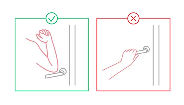 Imagem de colisão do cotovelo — Vetor de Stock