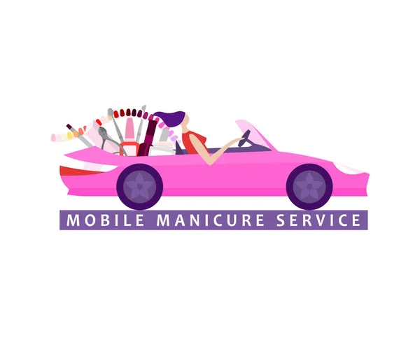 Mobil skönhetssalong — Stock vektor