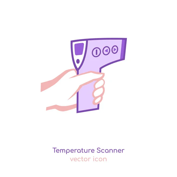 Forhead icône de température — Image vectorielle