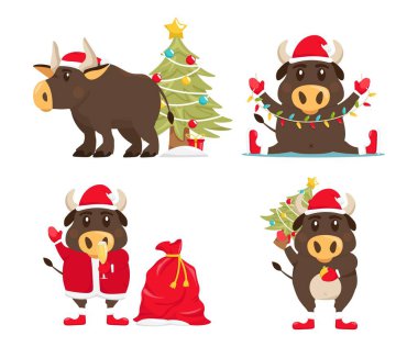 Santa Bull Set