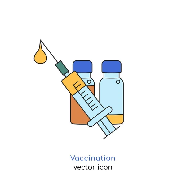 Εικονίδιο φορέα εμβολιασμού. — Διανυσματικό Αρχείο