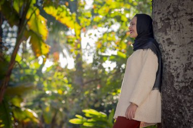 Müslüman model poz.