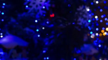 Noel çelengi ampulleri. Geçmişi. Bokeh