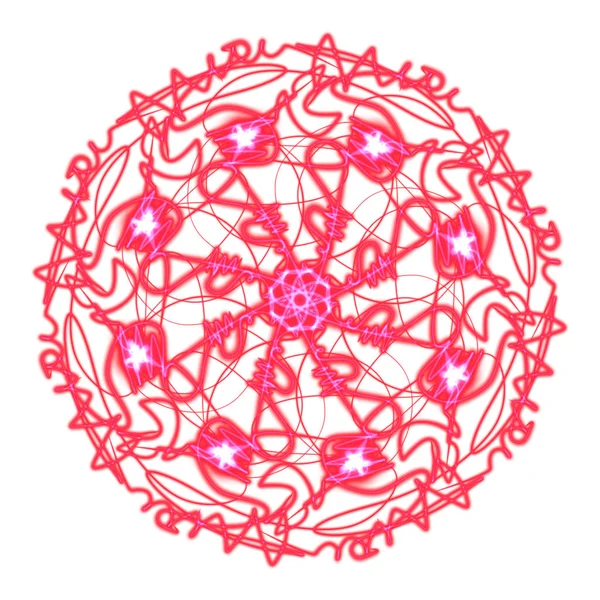 Disegno Digitale Mandala Orientale Singh Orientale Modello Isolato Sfondo Arte — Foto Stock