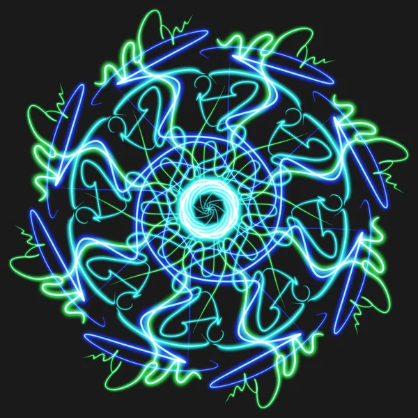 Diseño Digital Mandala Oriental Patrón Aislado Arte Decoración Llama Nieve —  Fotos de Stock