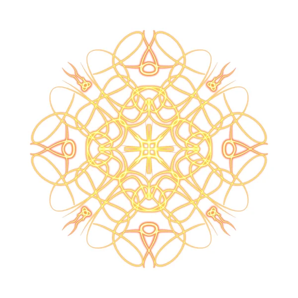 曼荼羅図の一部東洋幾何学的形状 — ストック写真