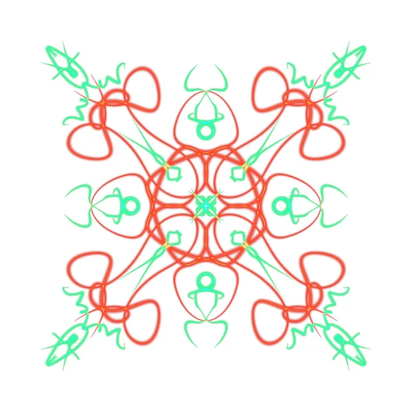 Int Mandala Ritning Orientalisk Geometrisk Form — Stockfoto