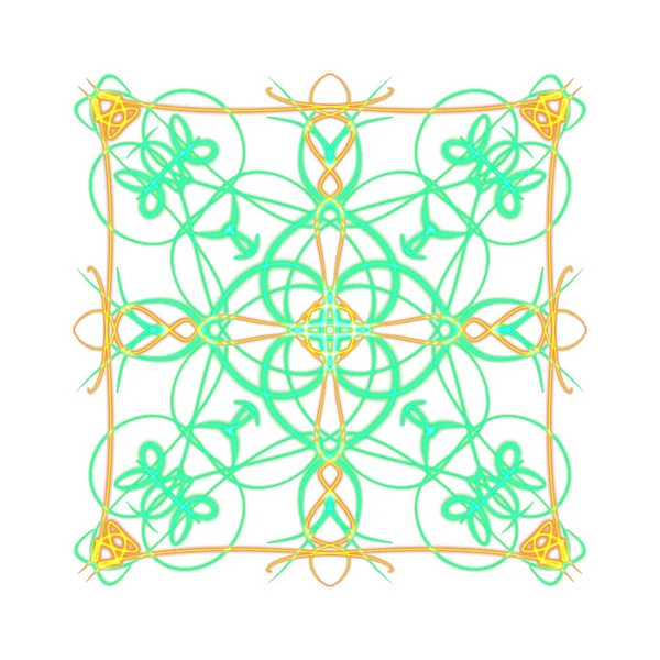 Mandala Rajz Keleti Geometriai Alakja — Stock Fotó