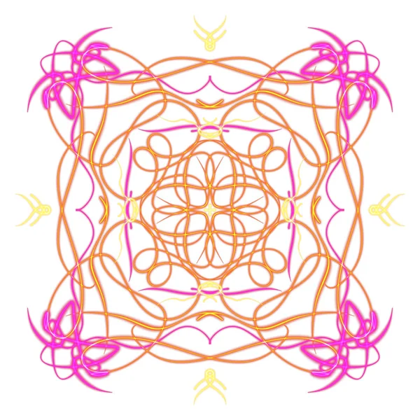 Int Mandala Dibujo Forma Geométrica Oriental —  Fotos de Stock