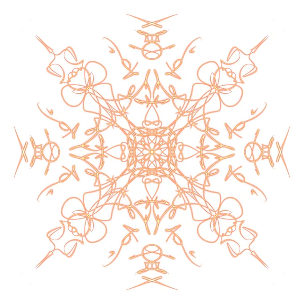 Int Mandala Drawing Oriental Geometric Shape — Stock Photo, Image