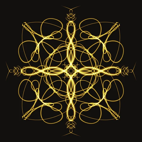 Oryantal Geometrik Şekil Çizen Mandala Işareti — Stok fotoğraf