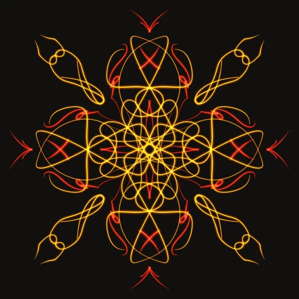 Int Der Mandala Zeichnung Orientalische Geometrische Form — Stockfoto