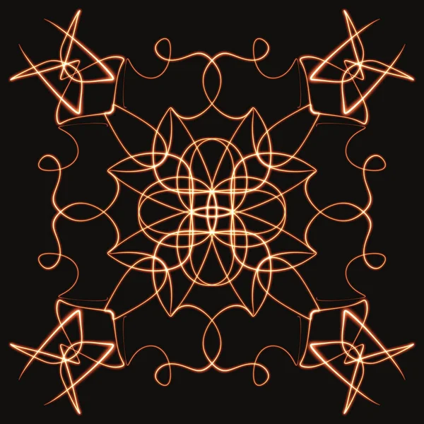 Int Mandala Desenho Forma Geométrica Oriental — Fotografia de Stock