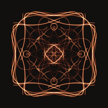 Mandala Süs Şeklinin Dijital Yazıcısı