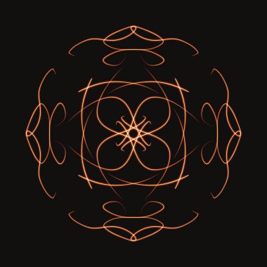 Mandala Süs Şeklinin Dijital Yazıcısı