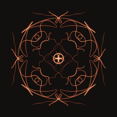 Mandala Süs Şeklinin Dijital Yazıcısı