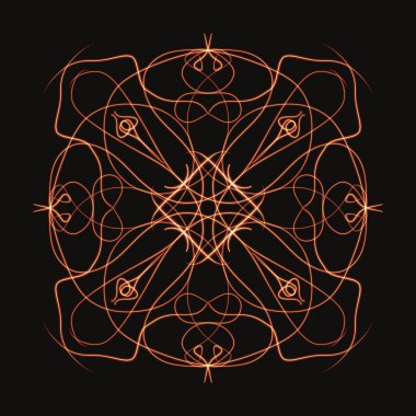 Mandala Süs Şeklinin Dijital Yazıcısı