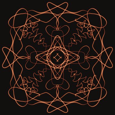 Mandala Süs Şeklinin Dijital Yazıcısı