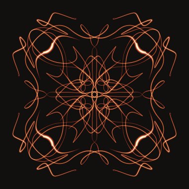 Mandala Süs Şeklinin Dijital Yazıcısı