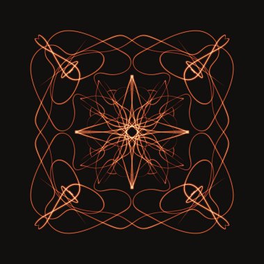 Mandala Süs Şeklinin Dijital Yazıcısı