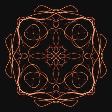 Mandala Süs Şeklinin Dijital Yazıcısı