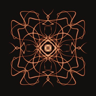 Mandala Süs Şeklinin Dijital Yazıcısı